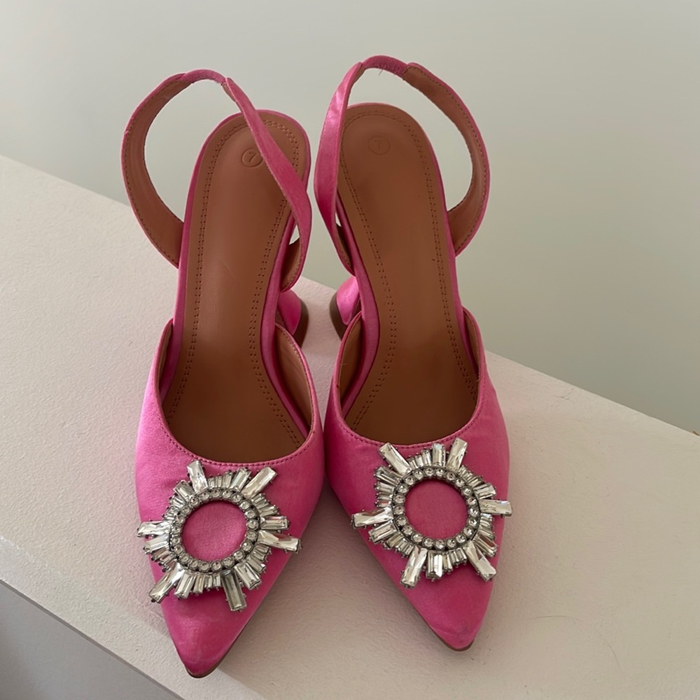 Pink Bedazzled heels